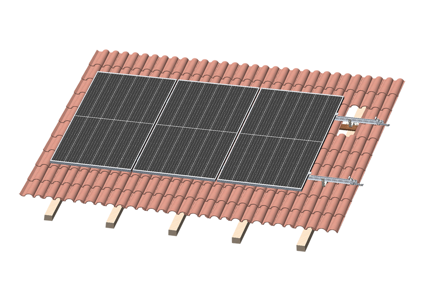 Tile roof solar mounting system Tile roof solar mounting system