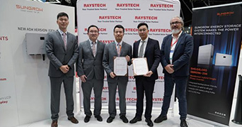 SUNGROW SIGNED 250MW+50MWH DISTRIBUTION AGREEMENT WITH RAYSTECH GROUP DURING SUNGROW SIGNED 250MW+50MWH DISTRIBUTION AGREEMENT WITH RAYSTECH GROUP DURING